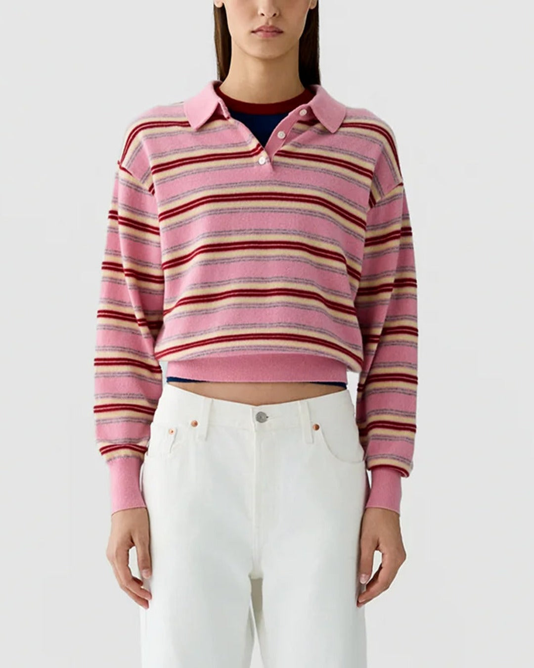 Guest In Residence - Collegiate Striped Polo - Sprinkle Combo