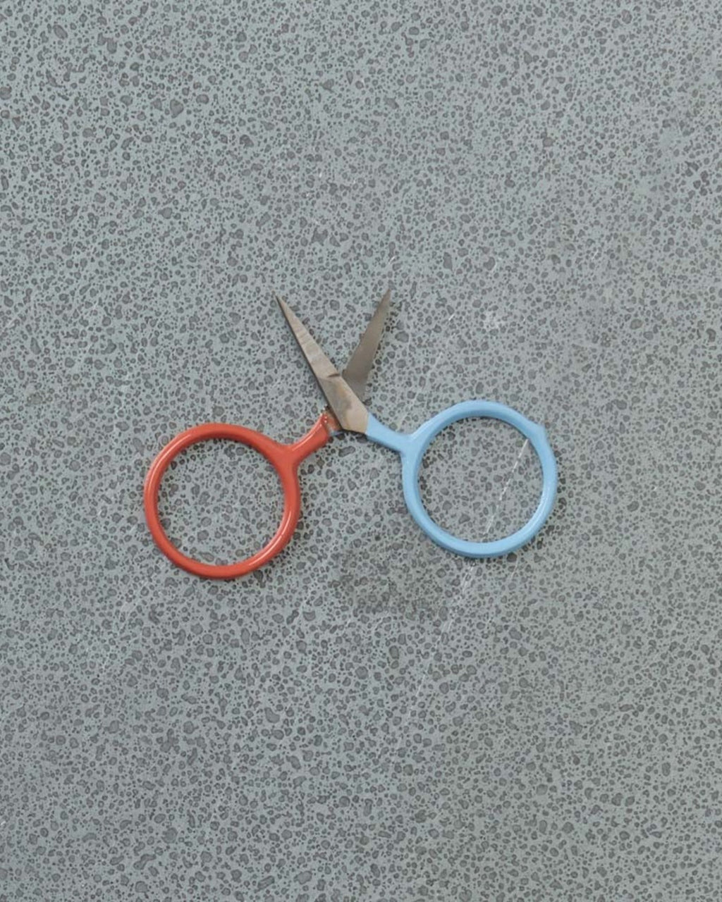 Degen - Mini Ciseaux Ronds - Bleu & Orange