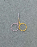 Degen - Mini Round Scissors - Yellow & Lilac