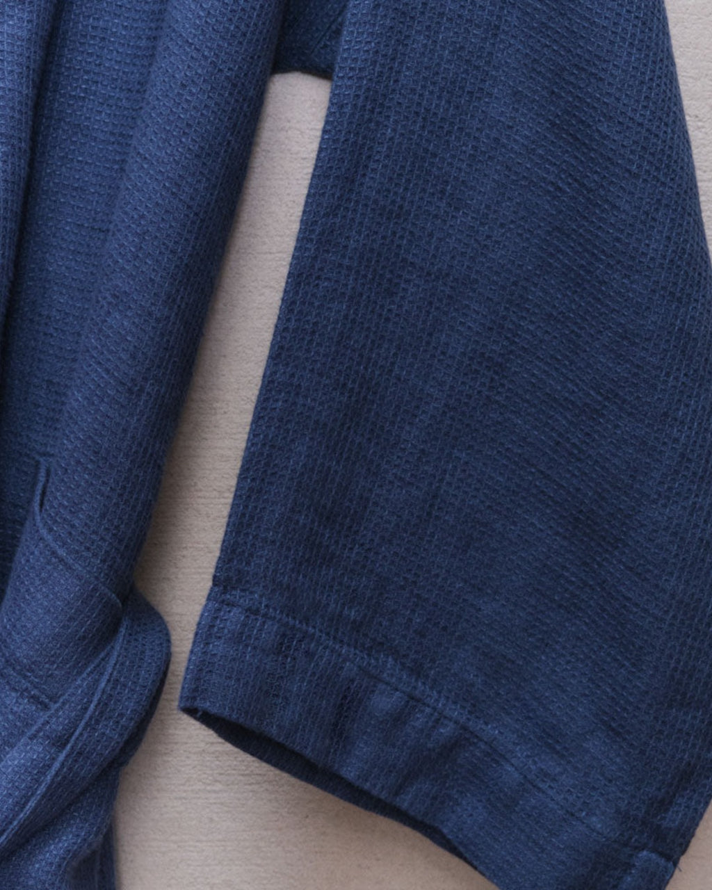 Merci - Linen bathrobe - Blue Pacific