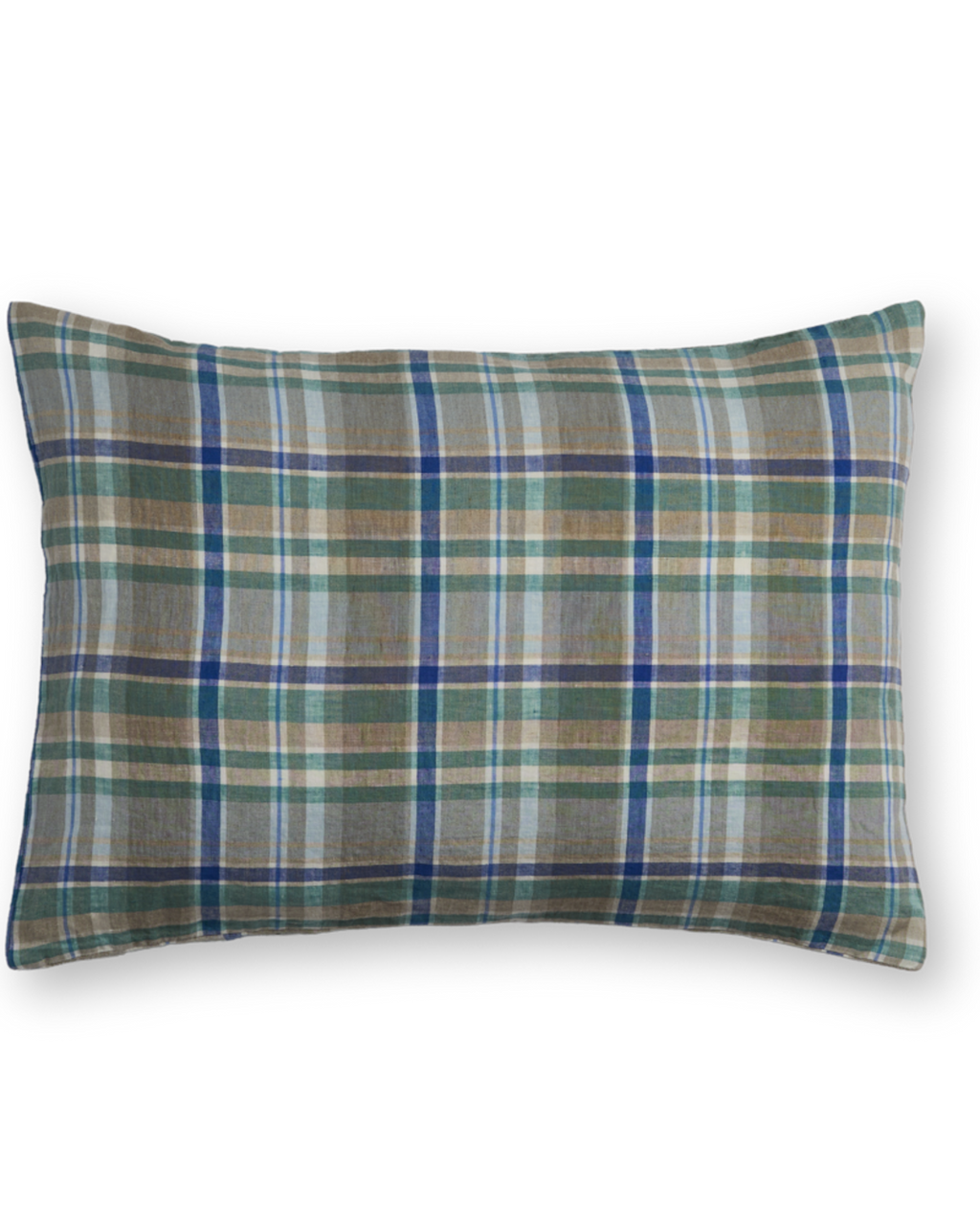 Merci - Washed linen pillowcase - Library Checks