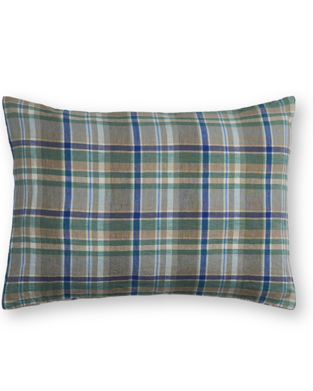 Merci - Washed linen pillowcase - Library Checks