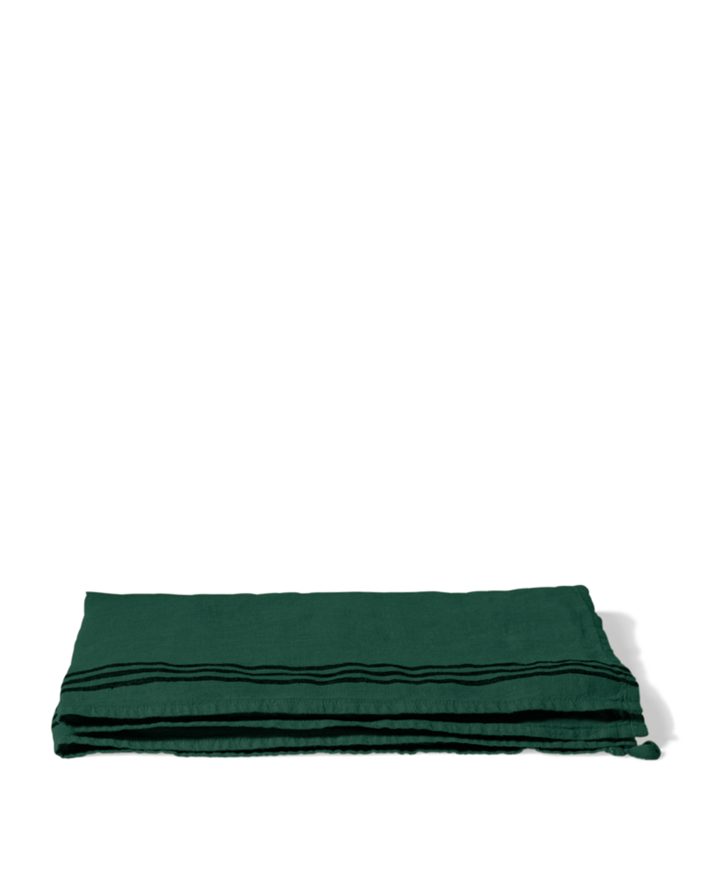 Merci - Washed linen tea towel - Sequoia Green