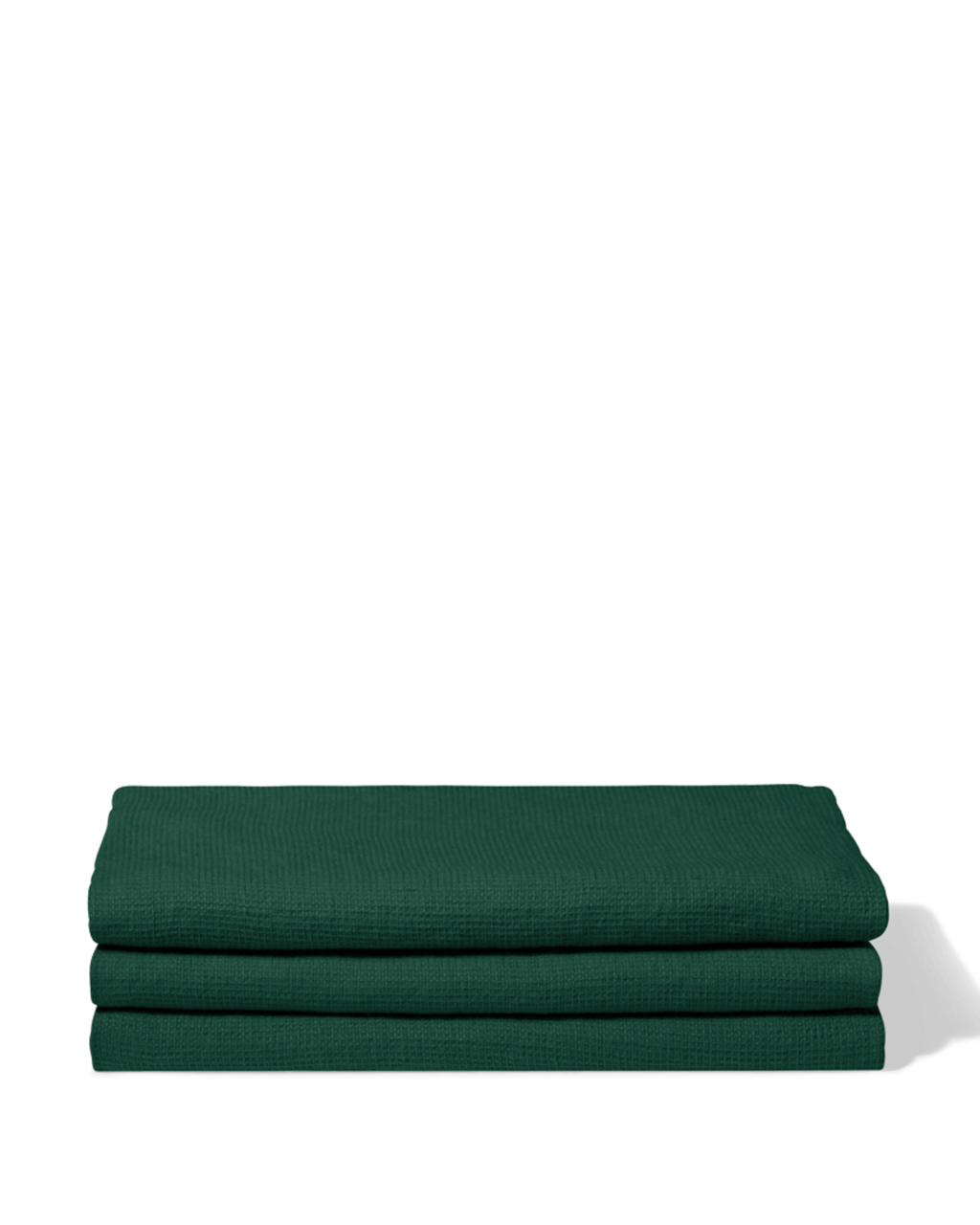 Merci - Linen bath towel - Honeycomb - Sequoia Green