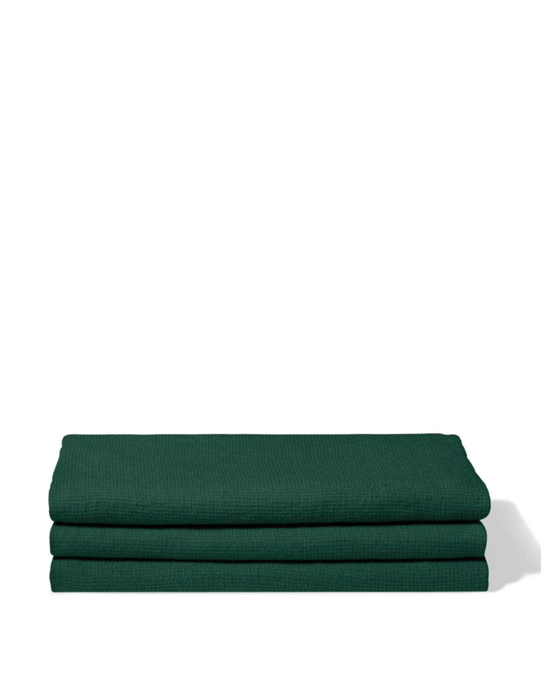 Merci - Linen bath towel - Honeycomb - Sequoia Green