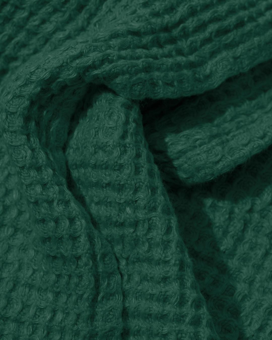 Merci - Linen bath towel - Honeycomb - Sequoia Green