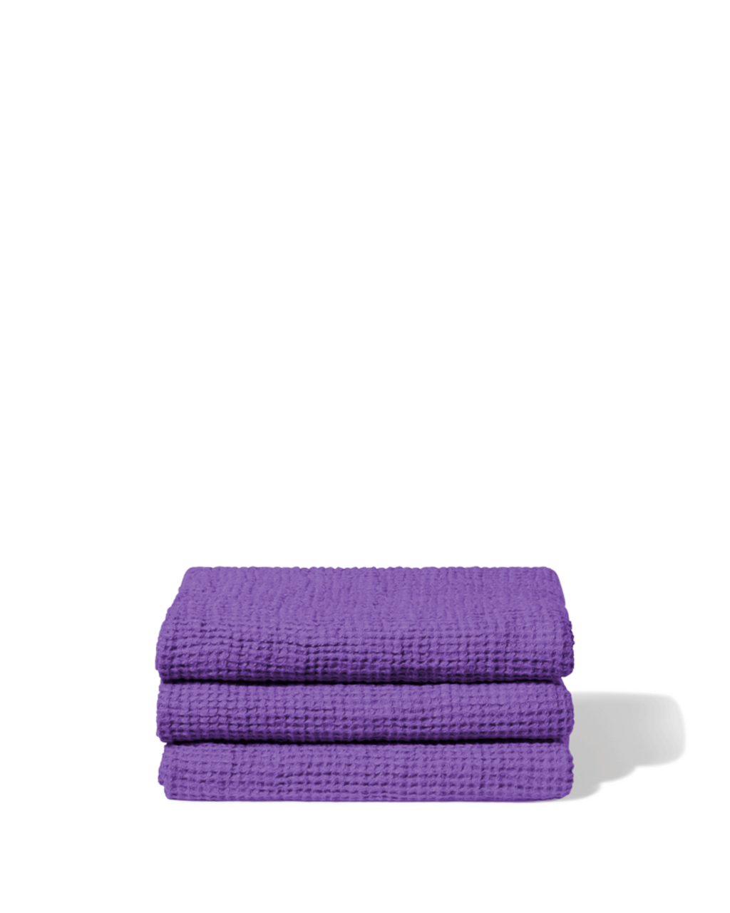 Merci - Linen bath towel - Waffle - Storm Violet