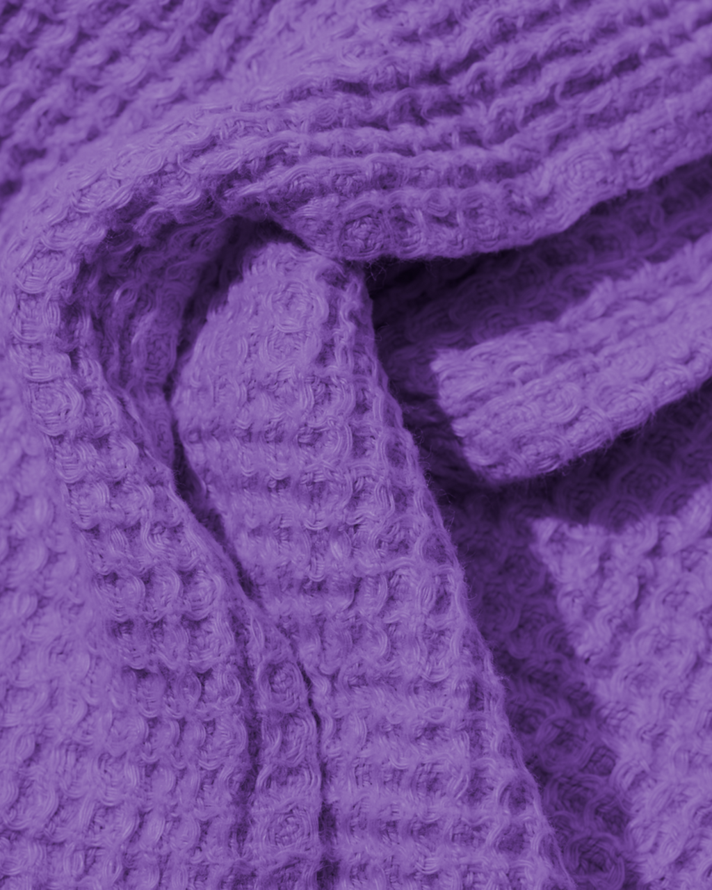 Merci - Linen bath towel - Waffle - Storm Violet