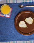 Merci - Washed linen placemat - Blue Pacific