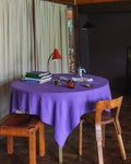 Merci - Nappe En Lin Lavé - Violet Orage