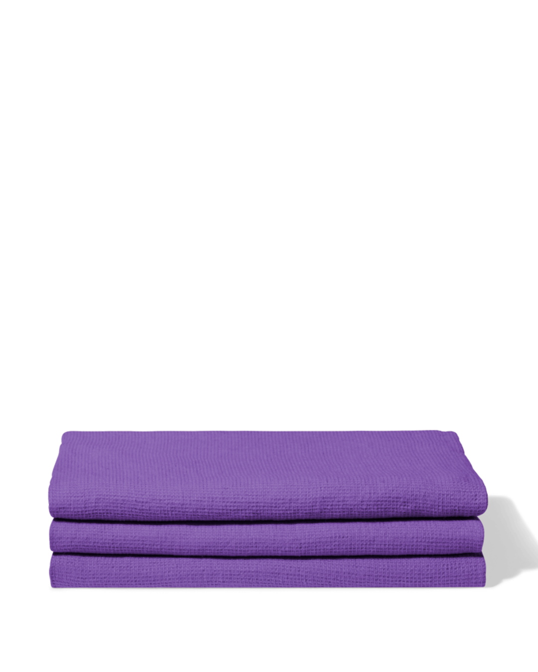 Merci - Linen bath towel - Honeycomb - Storm Violet