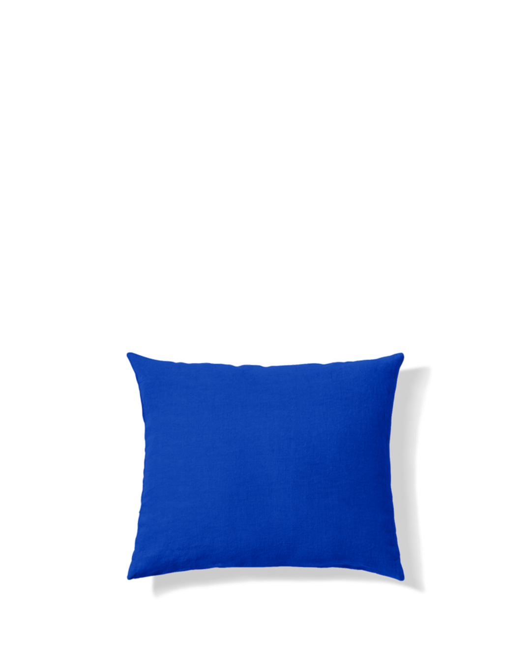 Merci - Washed linen pillowcase - Blue Cobalt-60