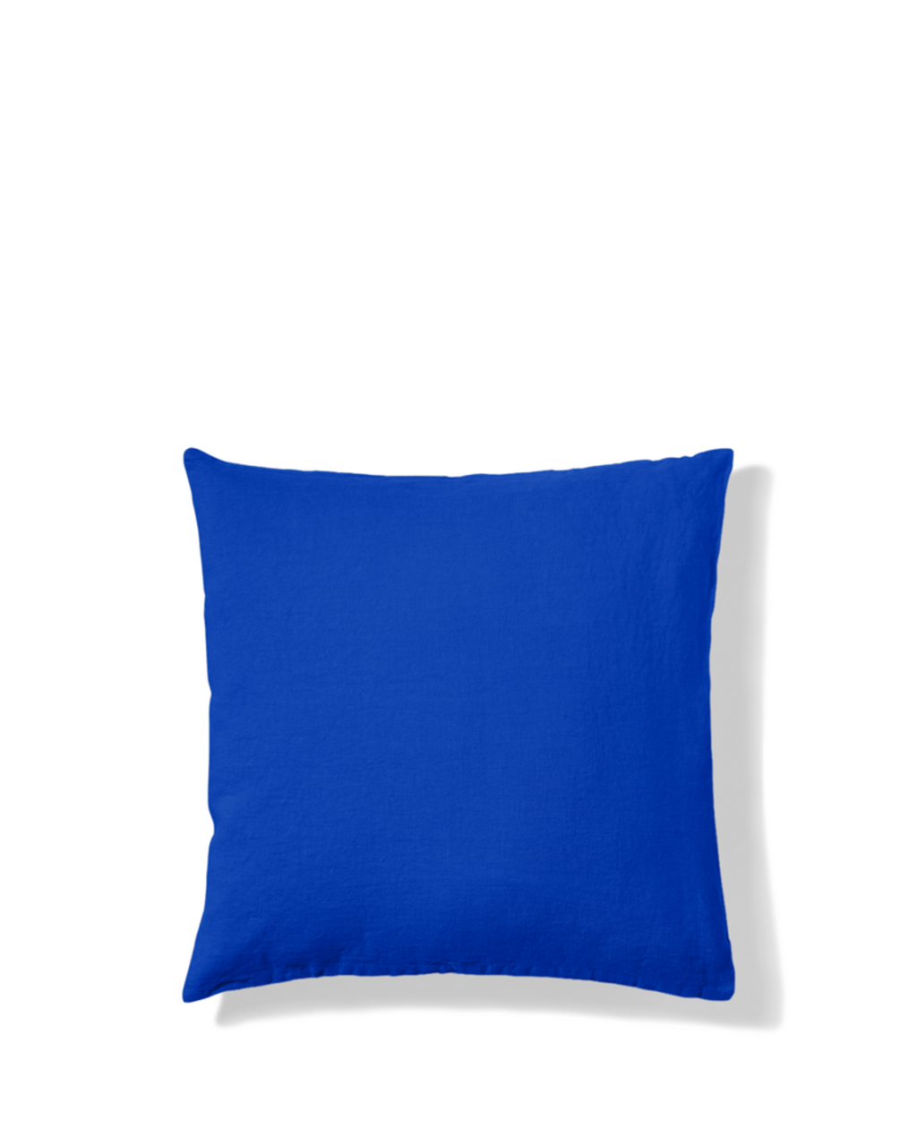 Merci - Taie D'Oreiller En Lin Lavé - Bleu Cobalt 60