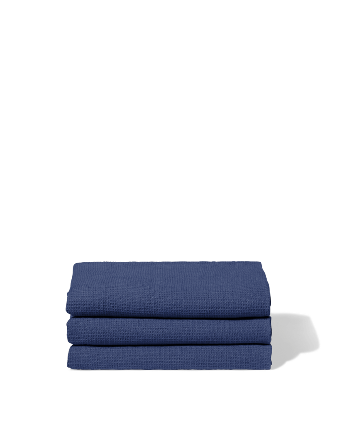 Merci - Linen bath towel - Honeycomb - Blue Pacific
