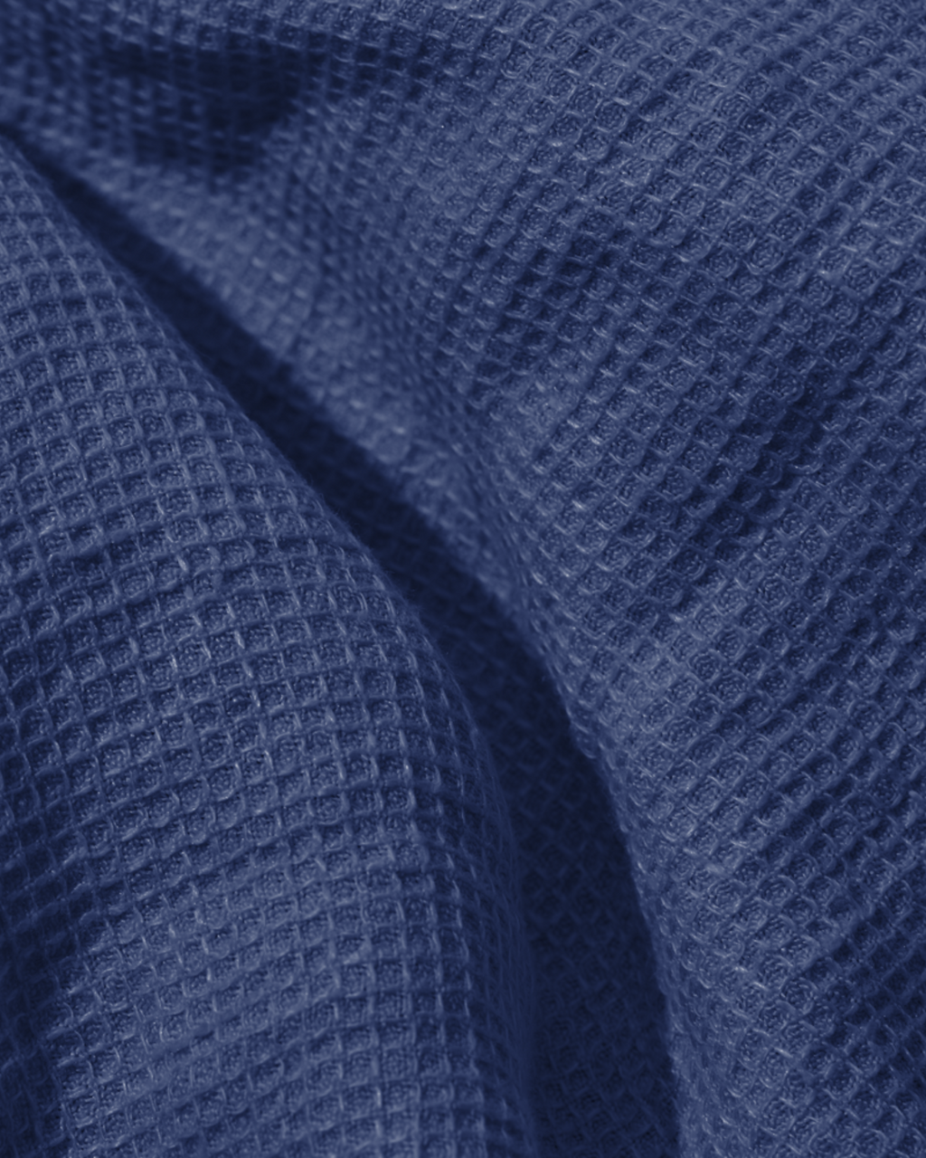 Merci - Linen bath towel - Honeycomb - Blue Pacific