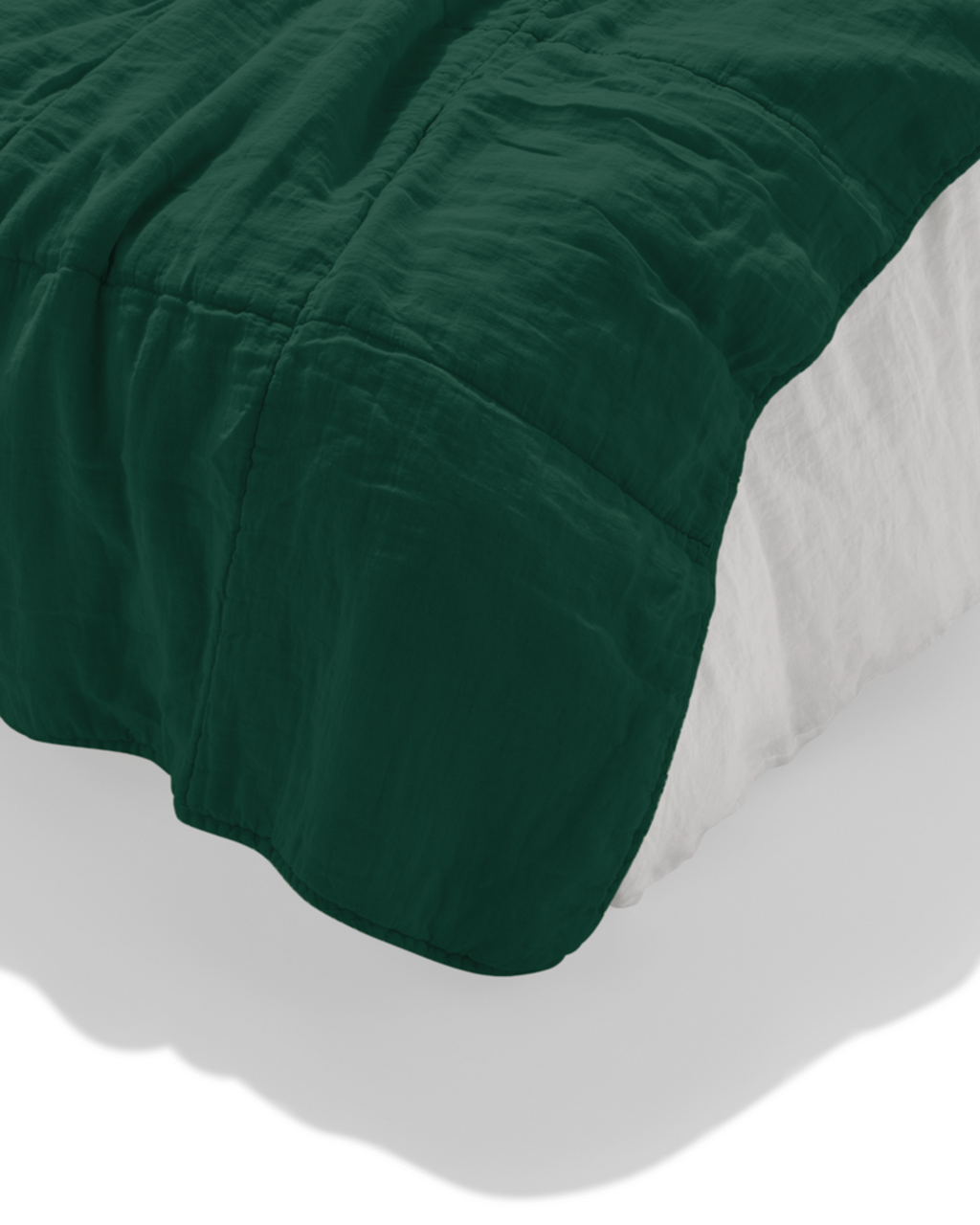 Merci - Édredon En 100% Lin Lavé - Vert Séquoia