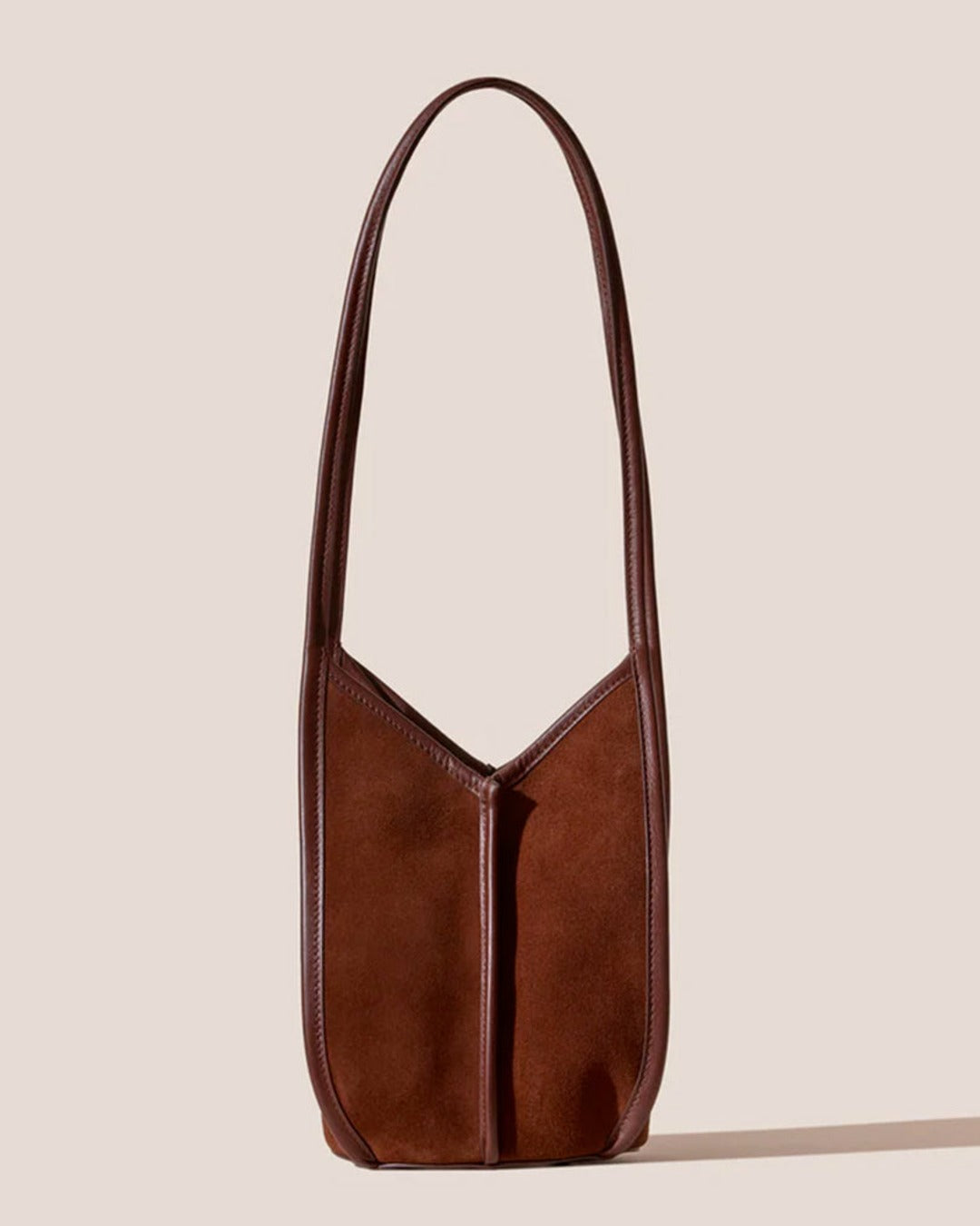 Hereu - Calella Bucket Bag in Suede - Auburn