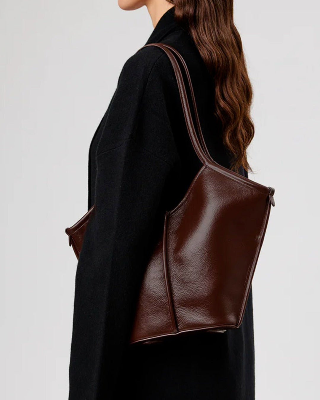 Hereu - Calella S Leather Bag - Dark Brown