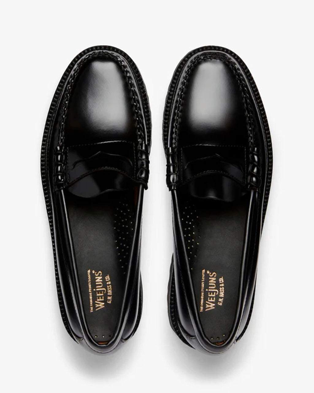 Gh Bass - Mocassins Weejun 90 Larson Penny - Noir