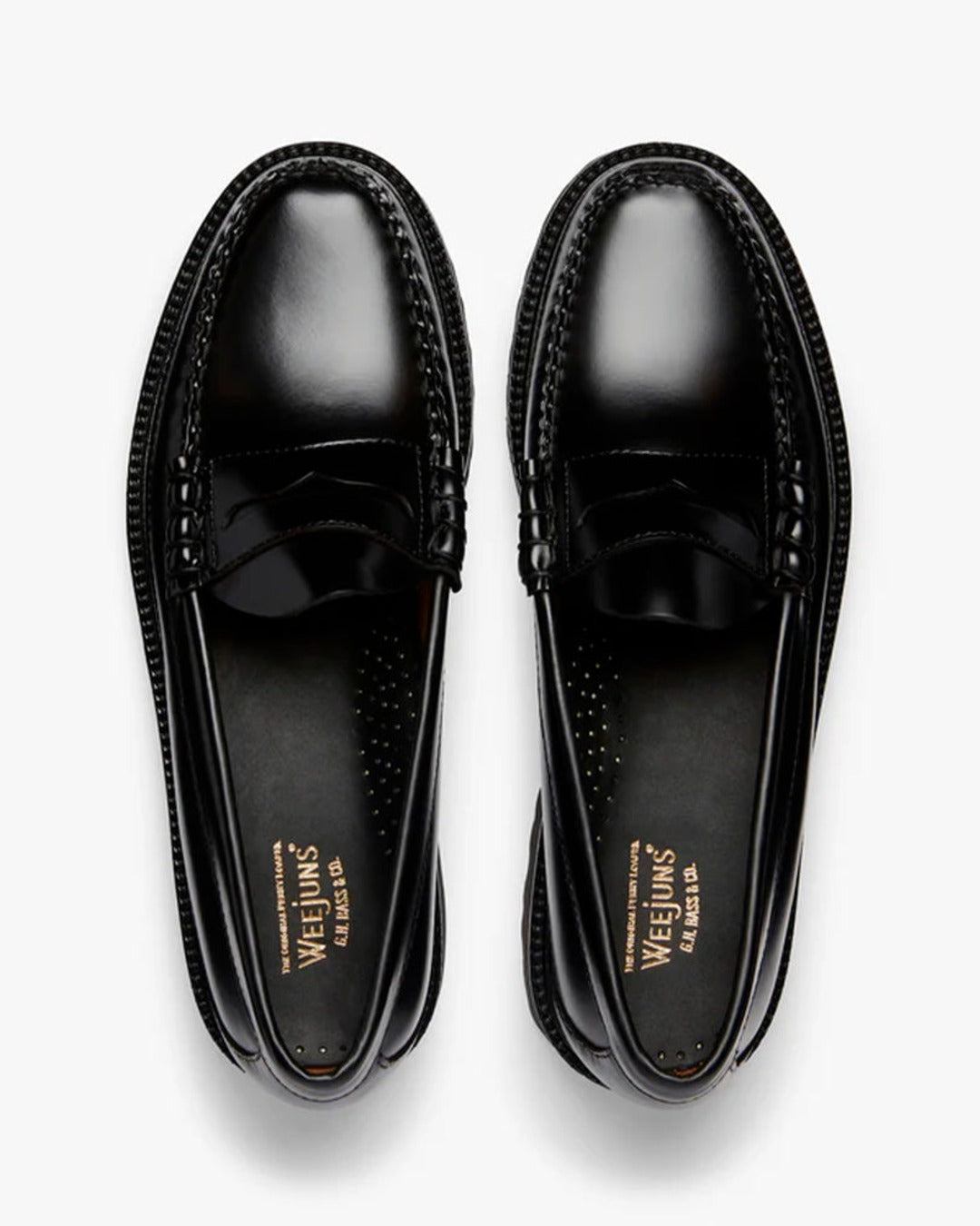 Gh Bass - Mocassins Weejun 90 Larson Penny - Noir