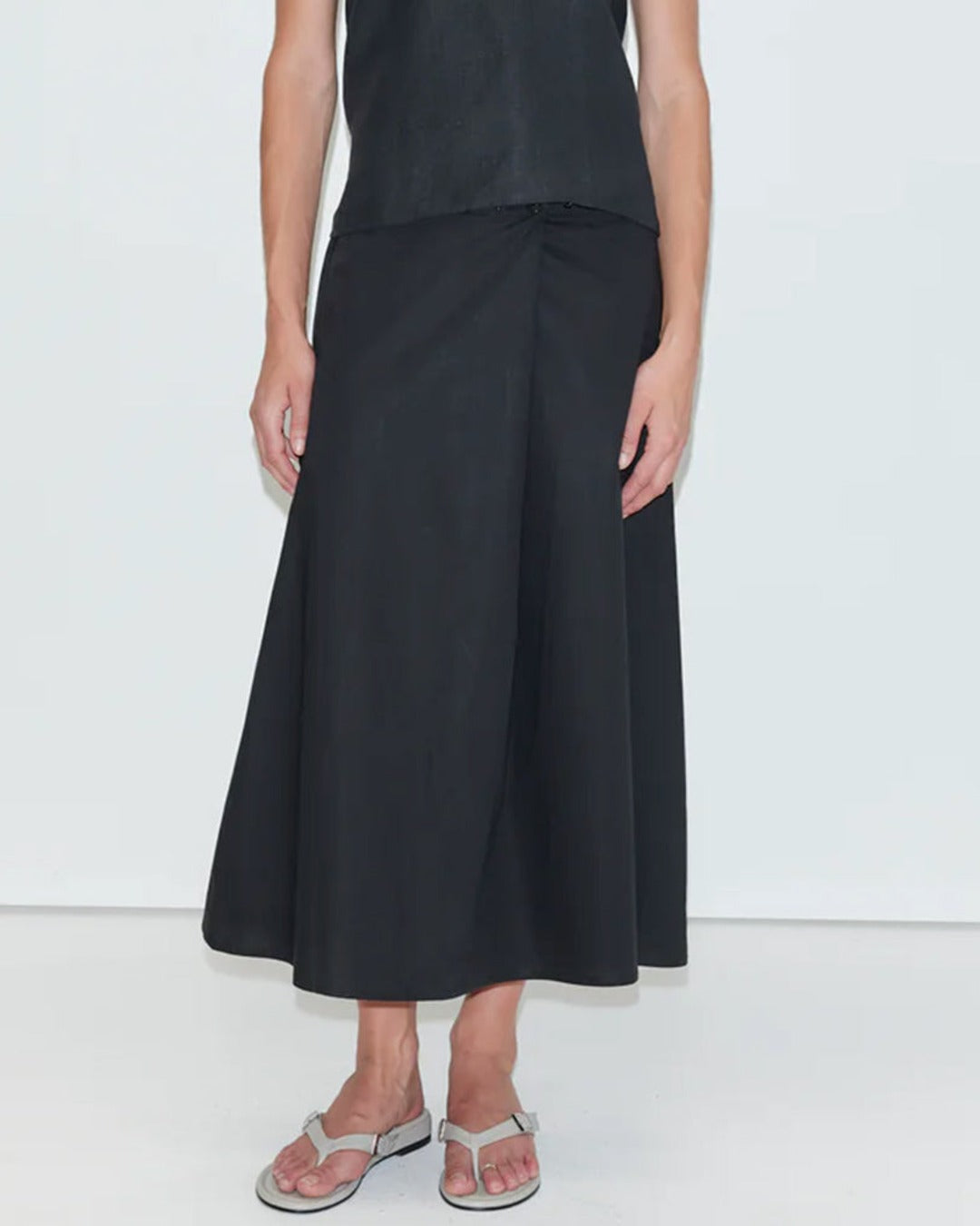 Deiji Studio - Jupe Portefeuille - Noir