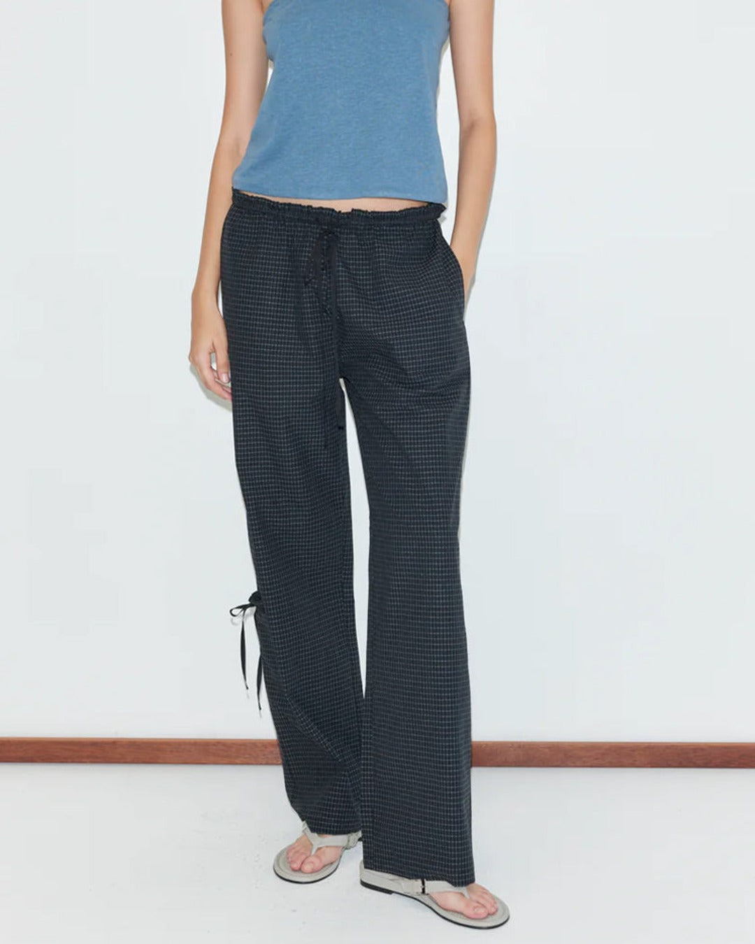 Deiji Studio - Grosgrain Pants - Mono Grid