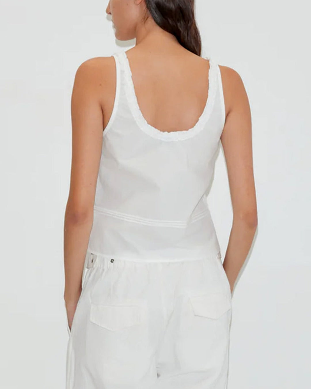 Deiji Studio - Top Frills - Blanc