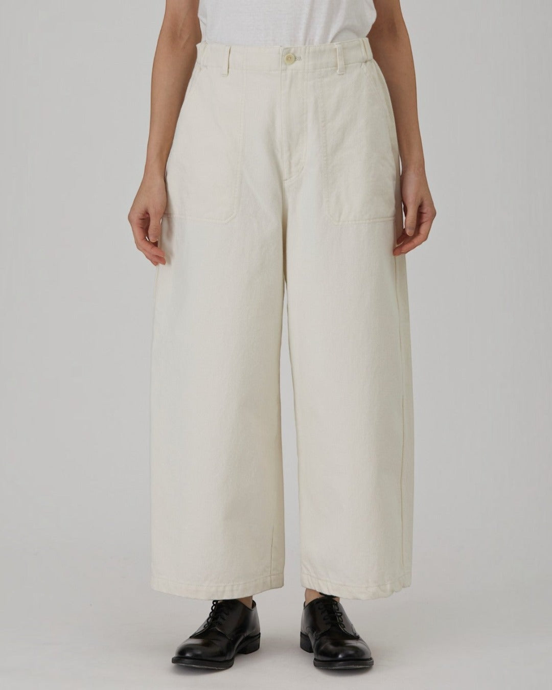 Pas De Calais - Short Wide Leg Pants - Ivory