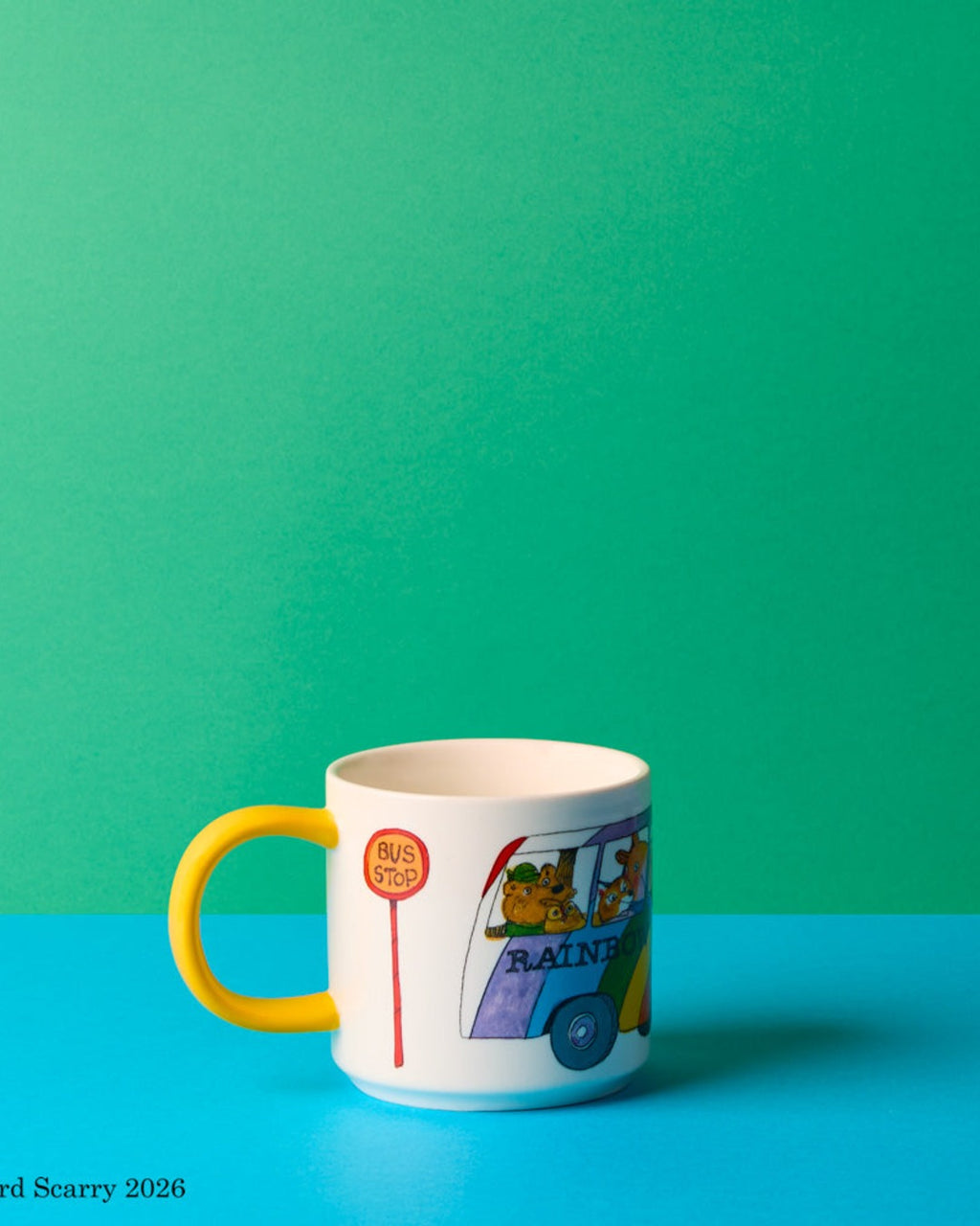 Magpie x Richard Scarry - Mug - Bus - Richard Scarry - Rainbow