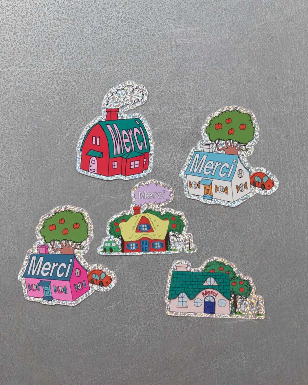 Merci - Stickers Maisons