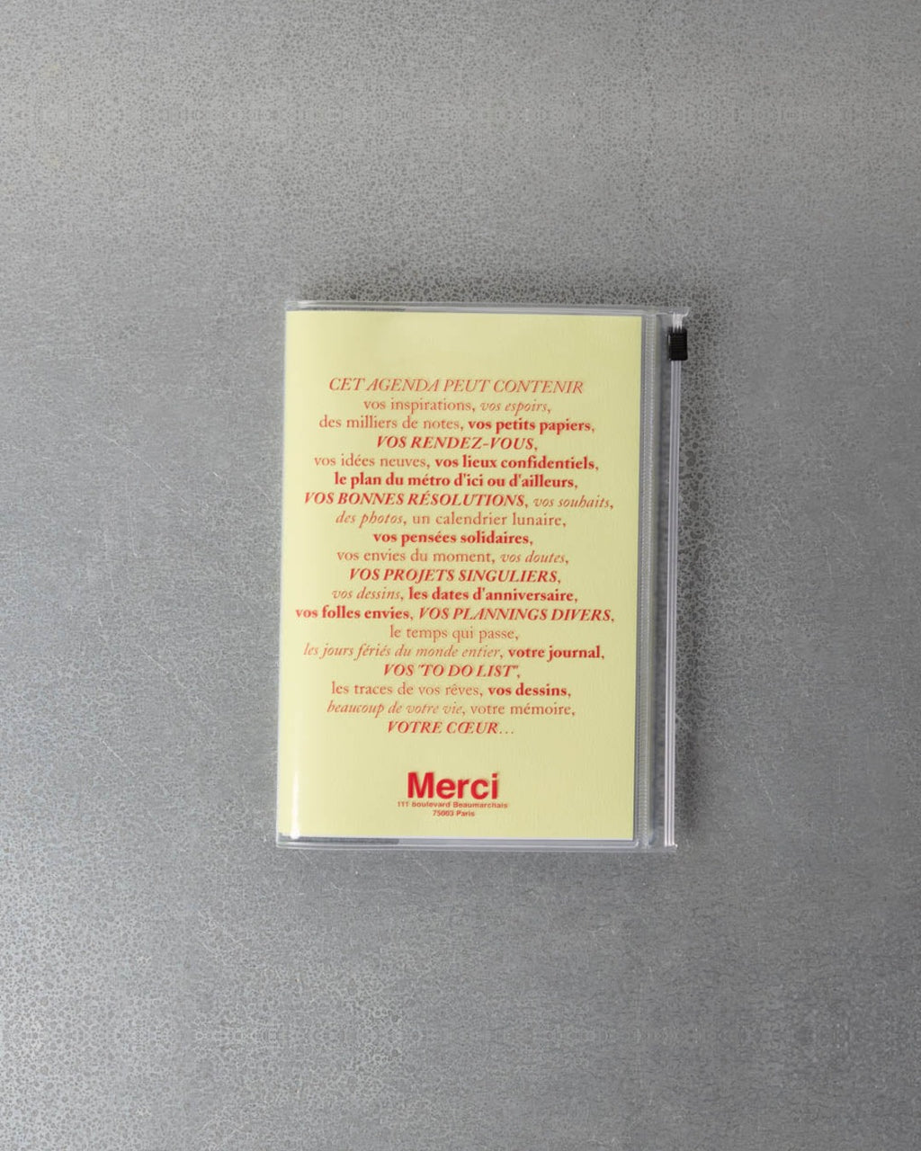 Merci - Calendar Merci Oct. 2026 – Dec. 2027 - Sorbet Yellow