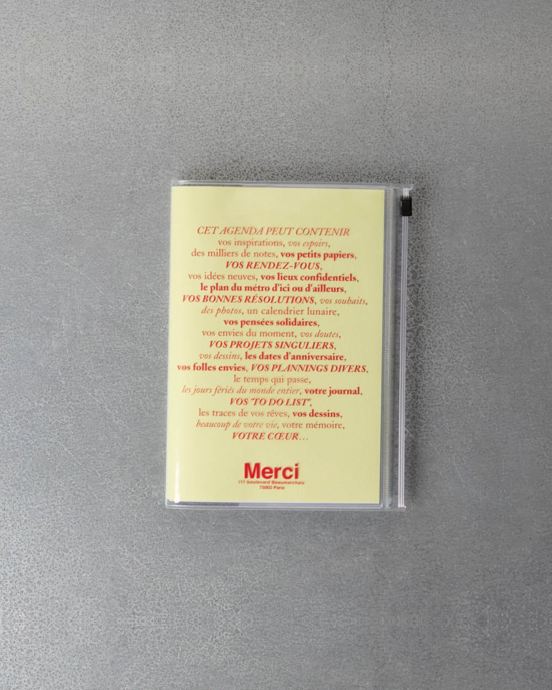 Merci - Calendar Merci Oct. 2026 – Dec. 2027 - Sorbet Yellow