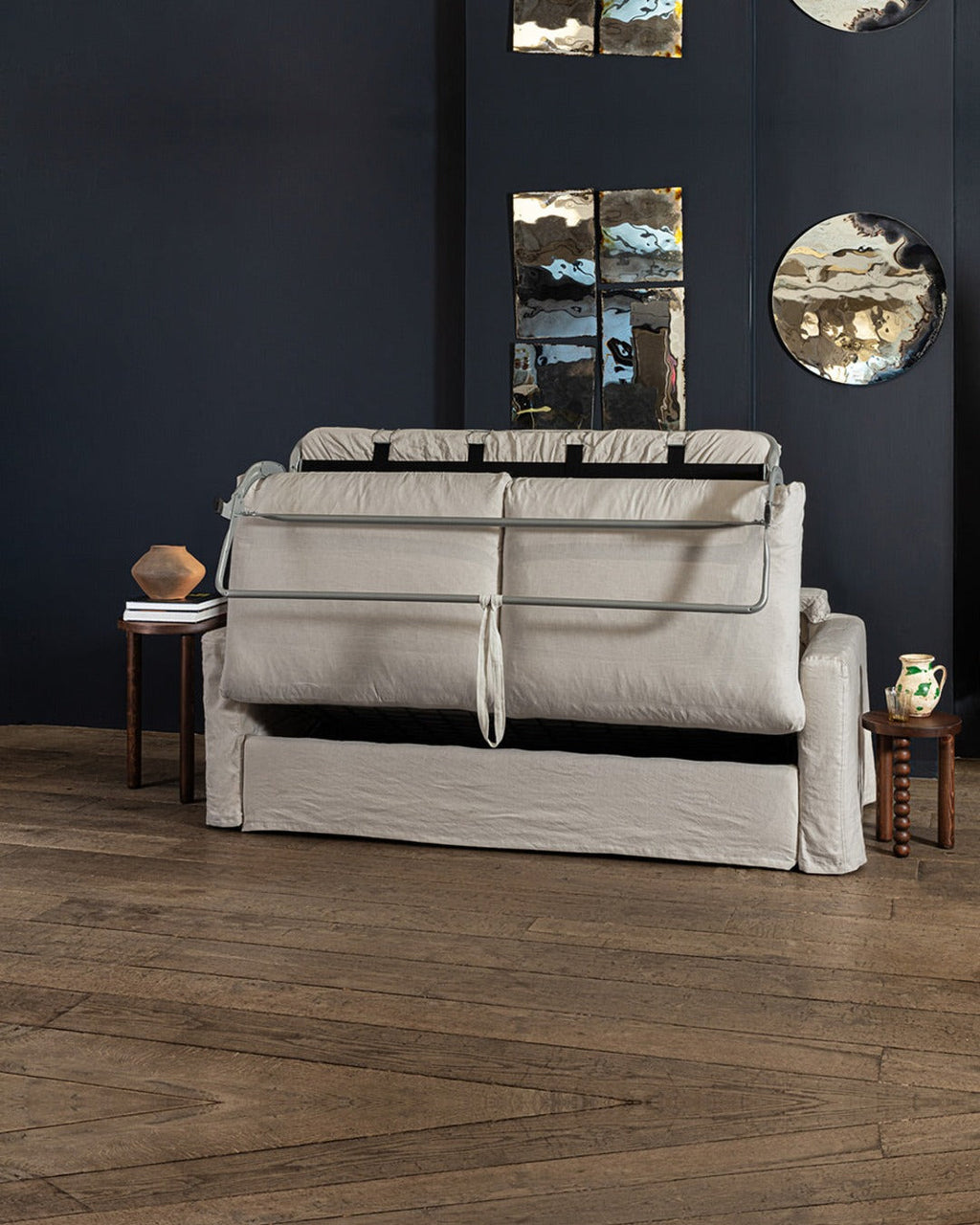 Merci - Convertible 3-seater sofa - Blue Pacific