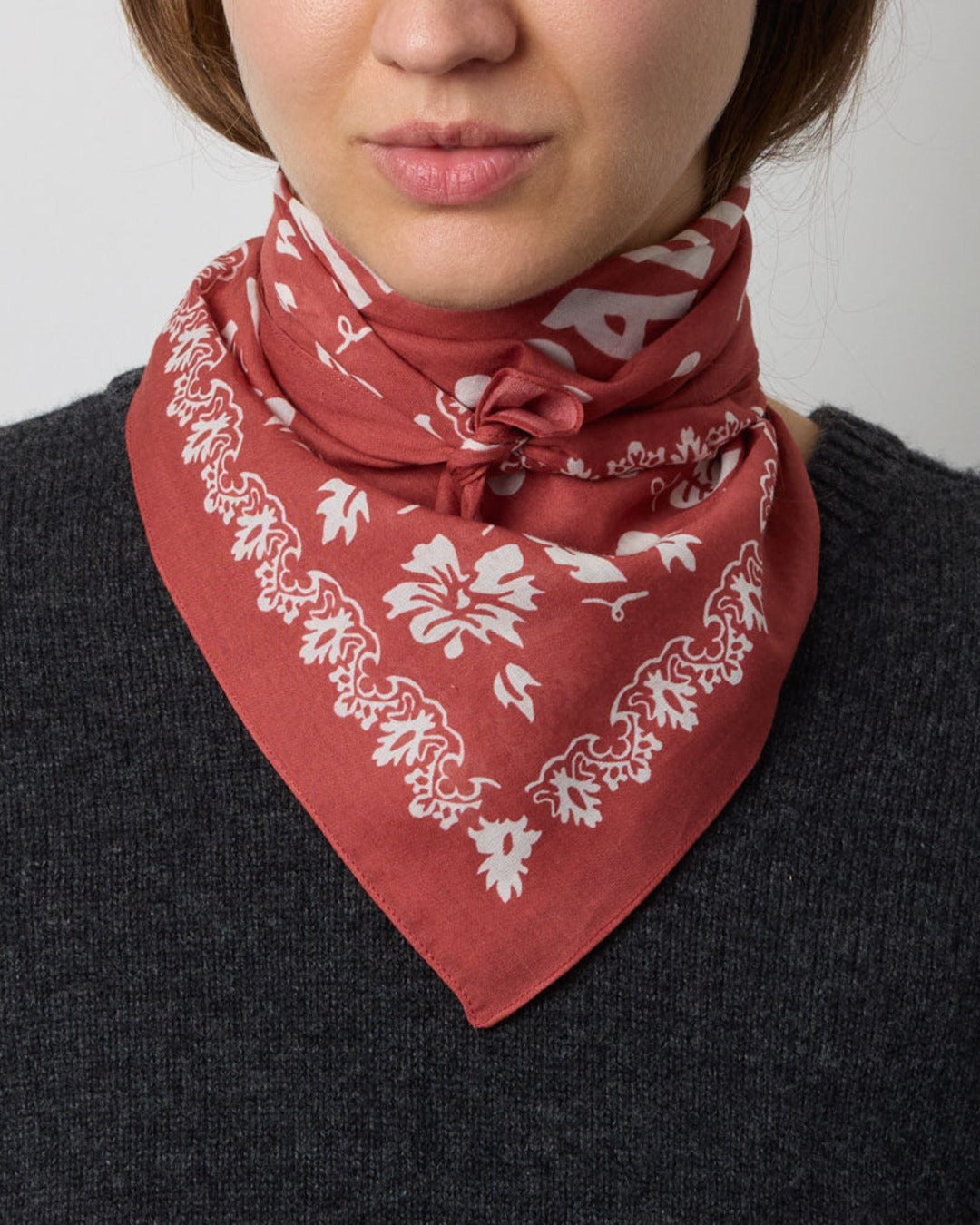 Merci - Bandana Da Parigi - Red & Ecru