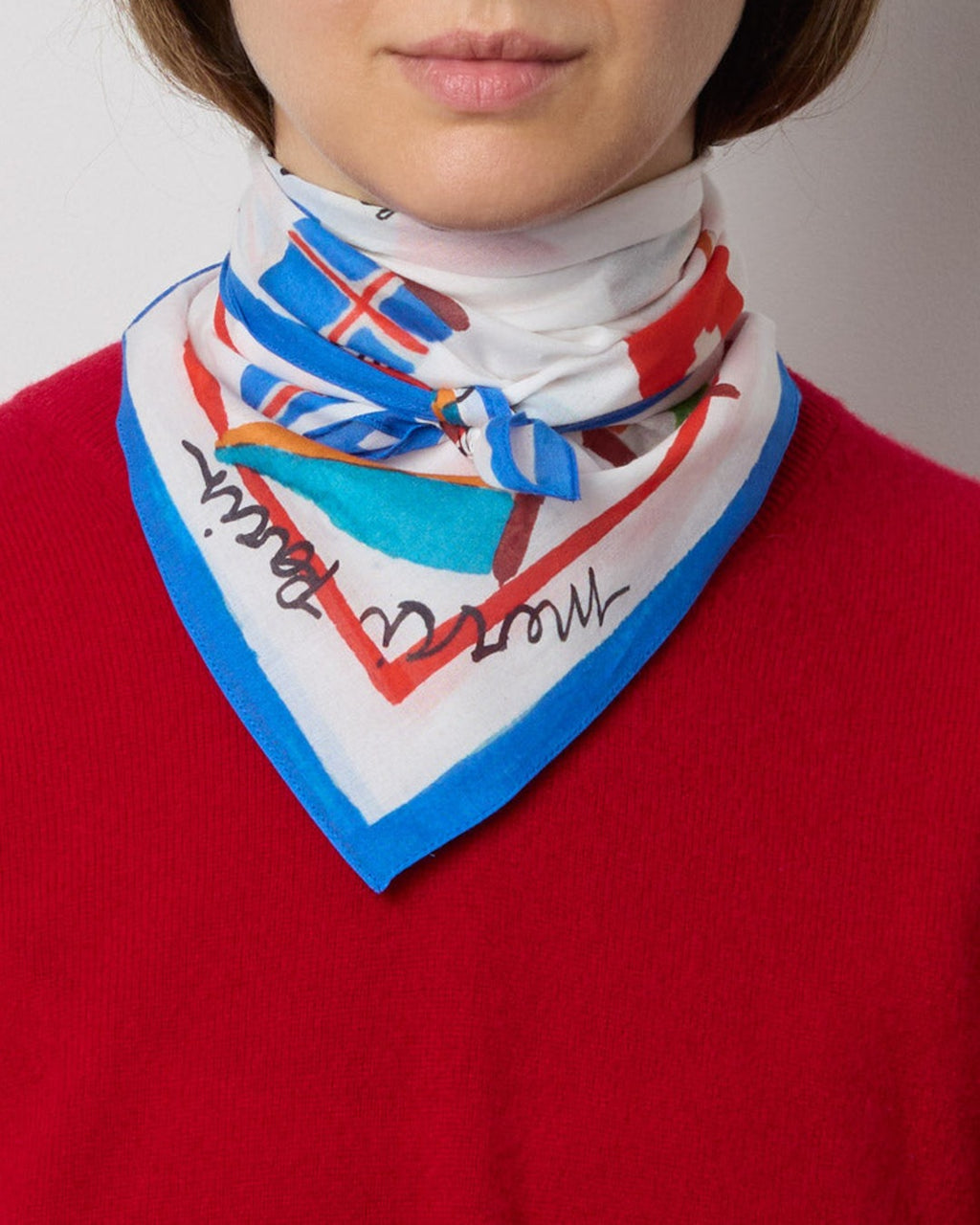 Merci - Bandana European Flags - Ecru & Bleu