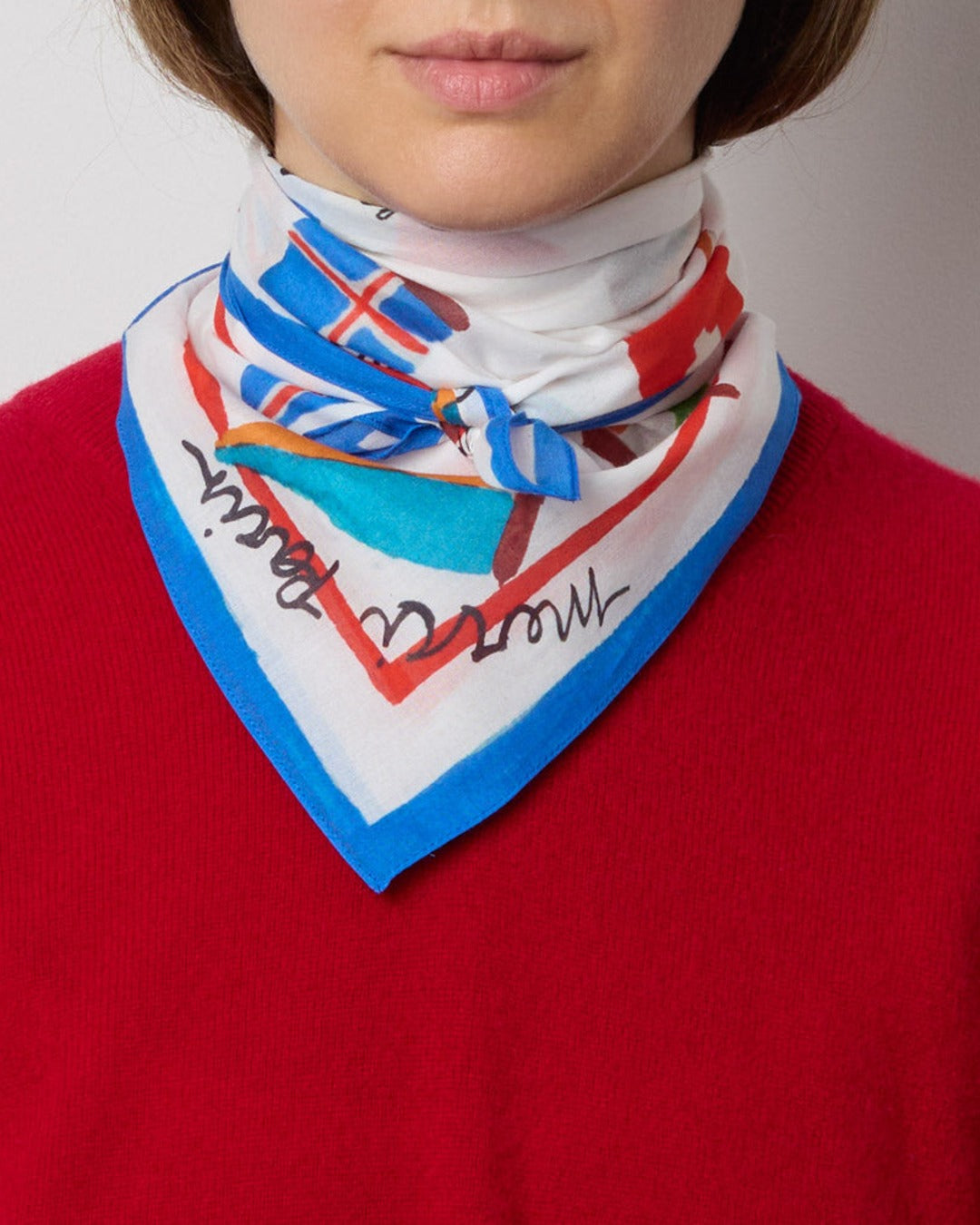 Merci - Bandana European Flags - Ecru & Bleu