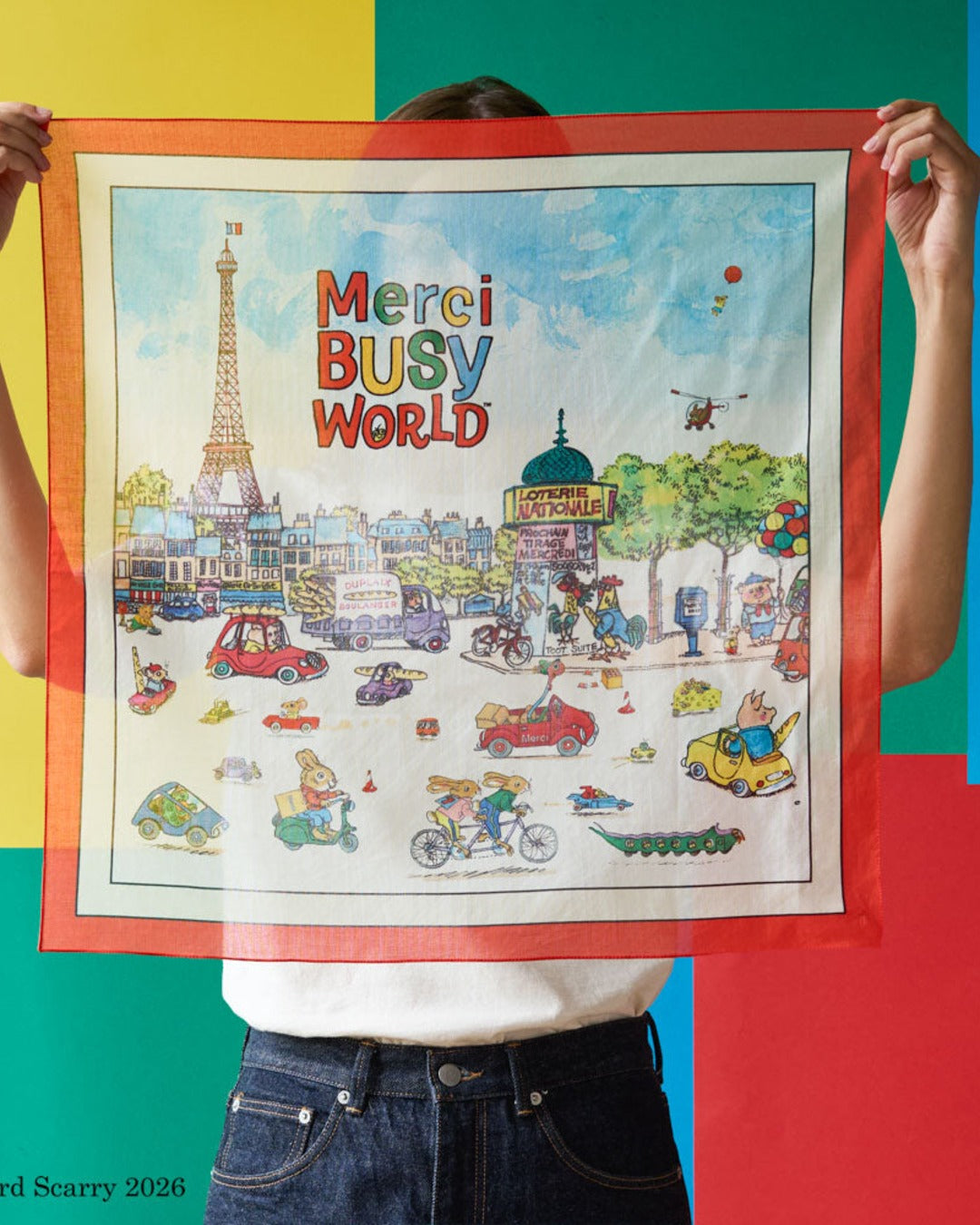 Merci x Richard Scarry - Bandana Merci Busy World