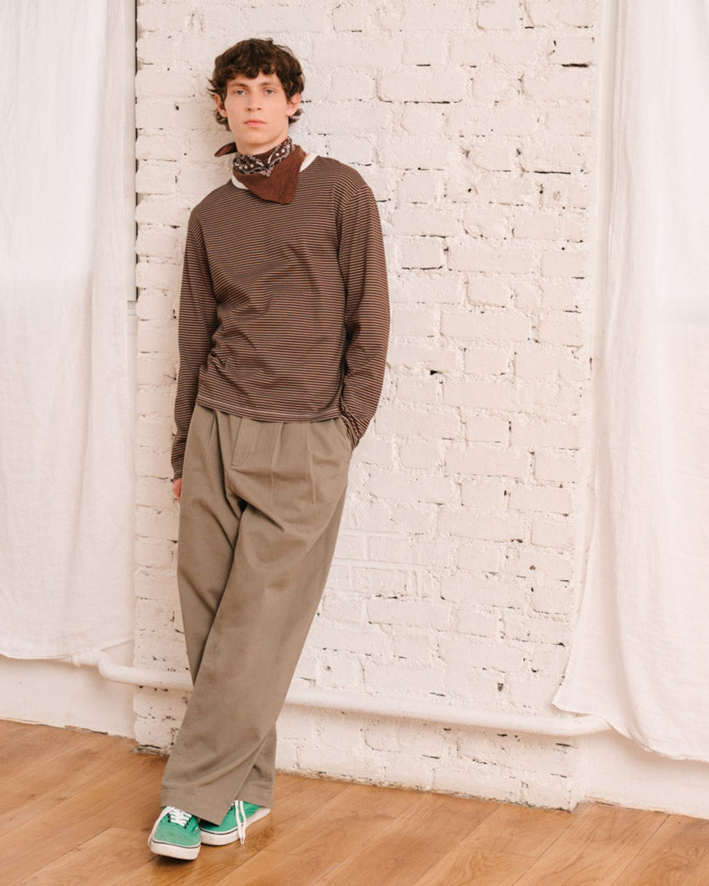 Merci - T-Shirt Julian - Marron & Beige
