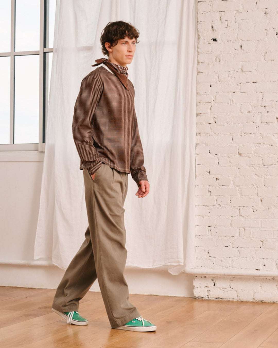 Merci - T-Shirt Julian - Marron & Beige
