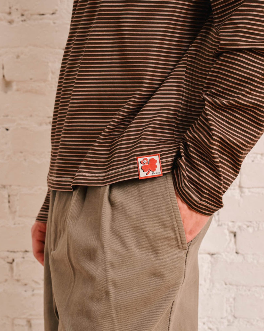 Merci - T-Shirt Julian - Marron & Beige