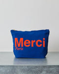 Merci - Cotton pouch - Navy & Orange