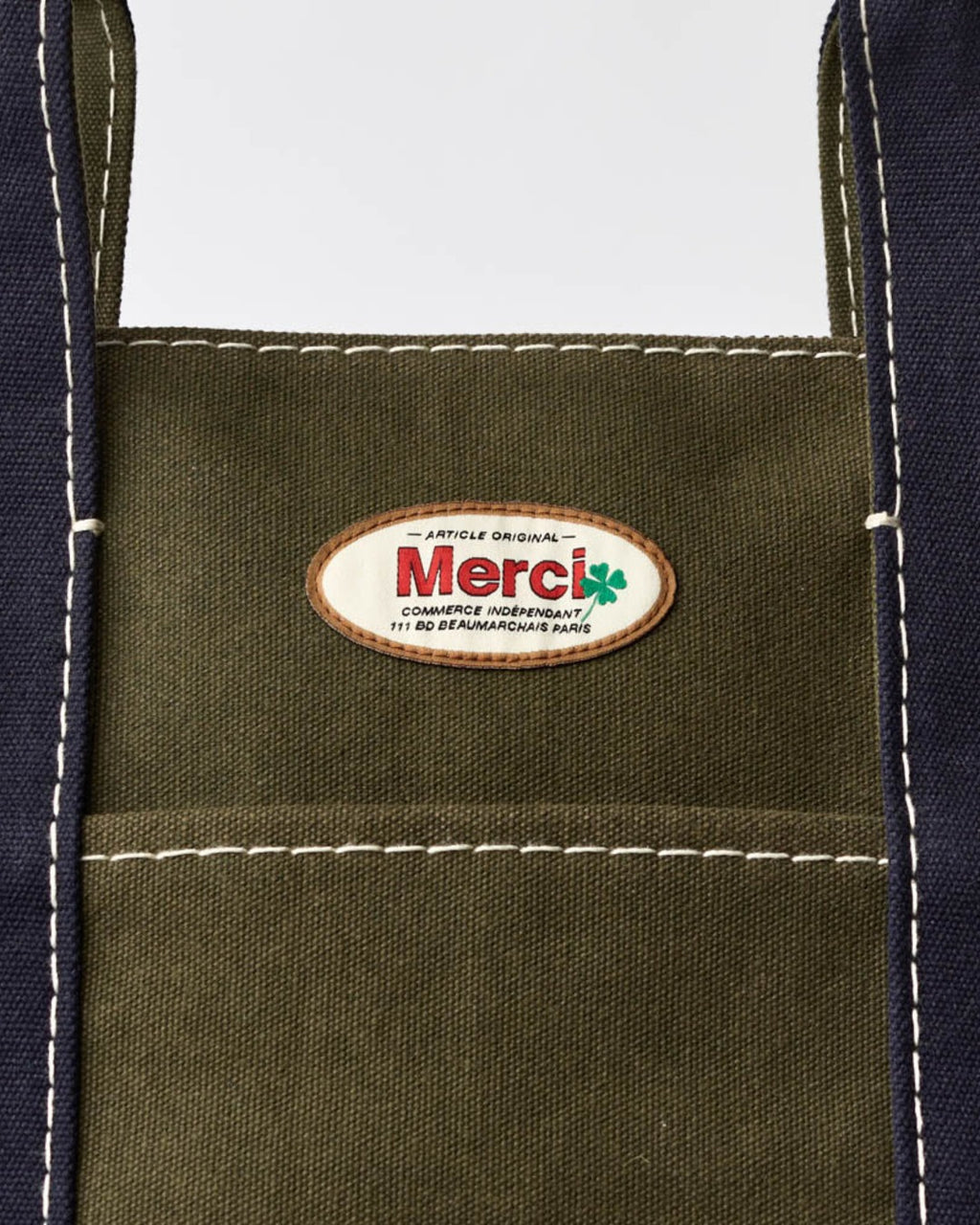 Merci - Paris Bag - Olive & Navy