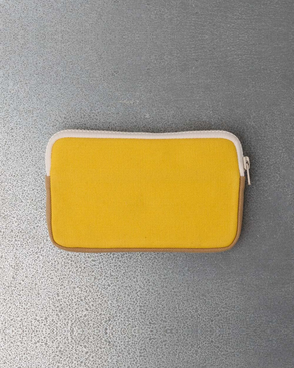 Merci - Porte Monnaie Candide M - Jaune & Beige