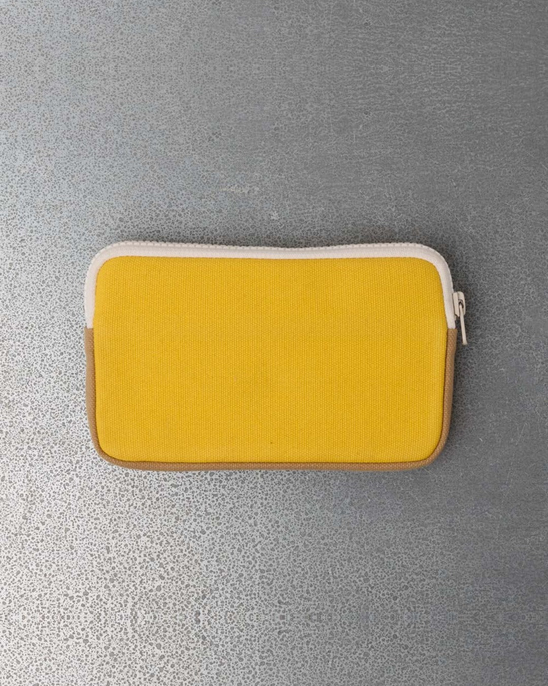 Merci - Porte Monnaie Candide M - Jaune & Beige