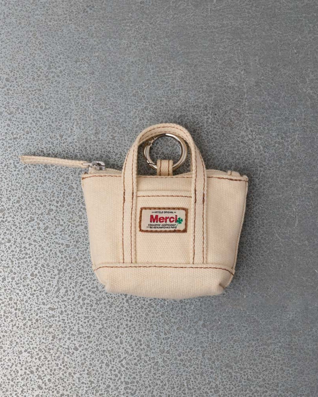 Merci - Porte Monnaie Candide Charm - Ecru