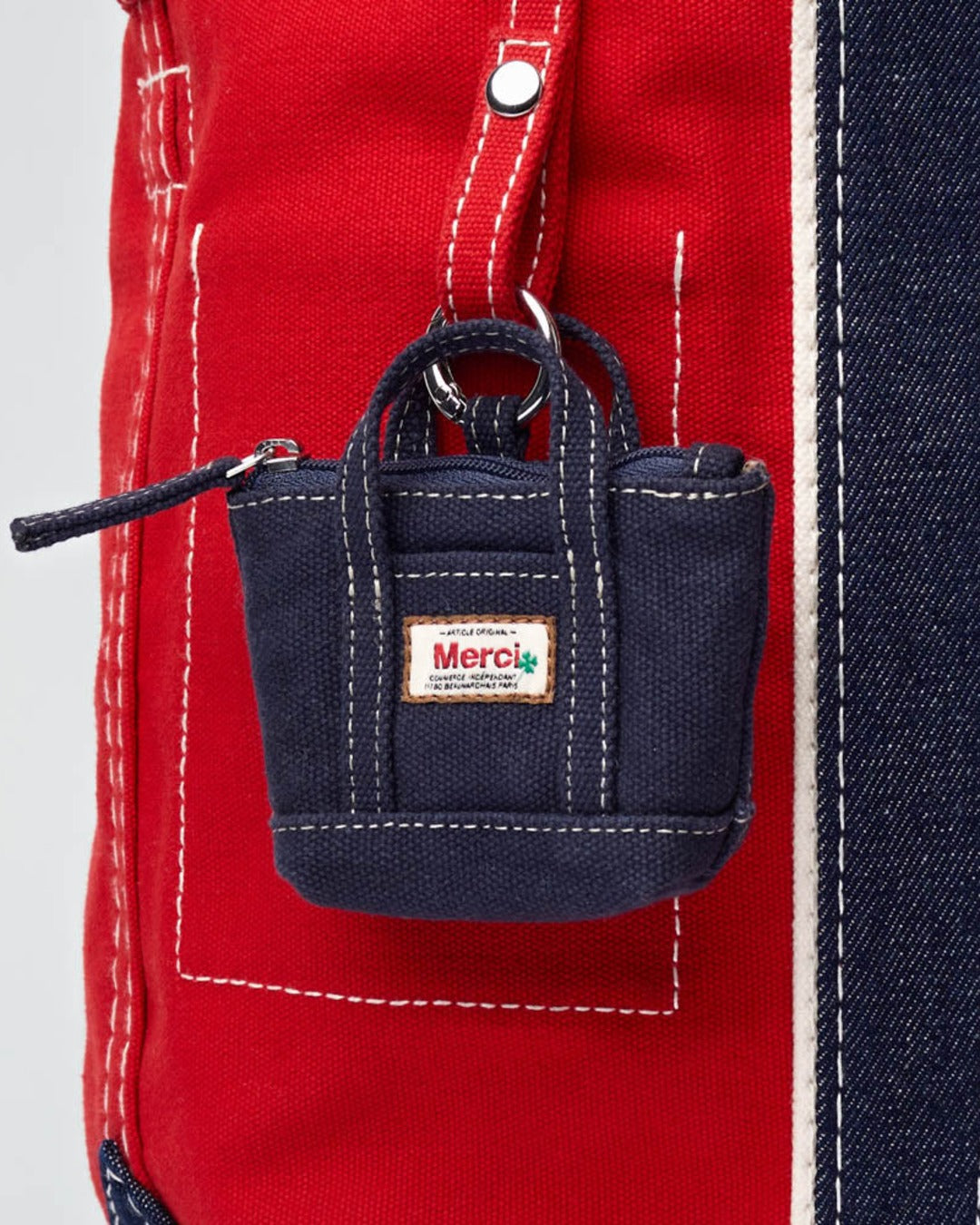 Merci - Porte Monnaie Candide Charm - Marine