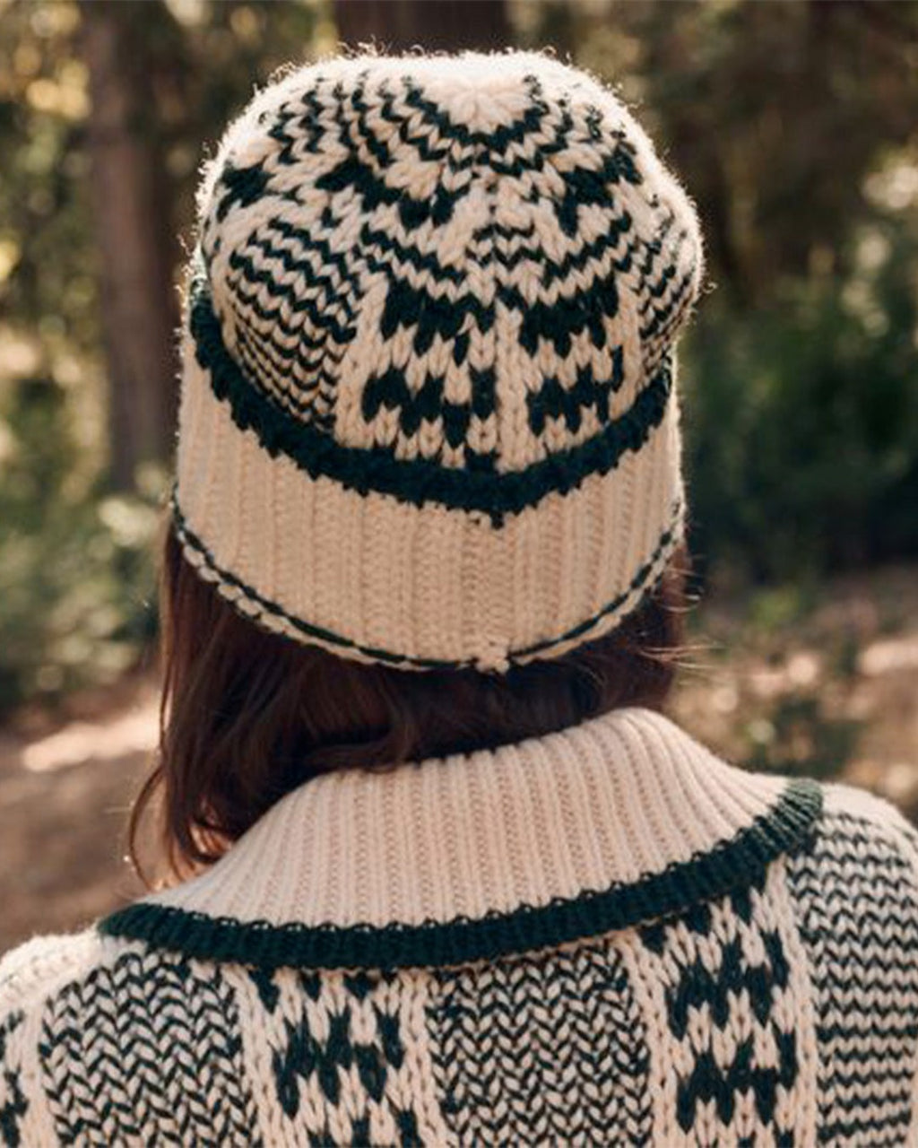 The Great - The Chalet Beanie - Cream & Green