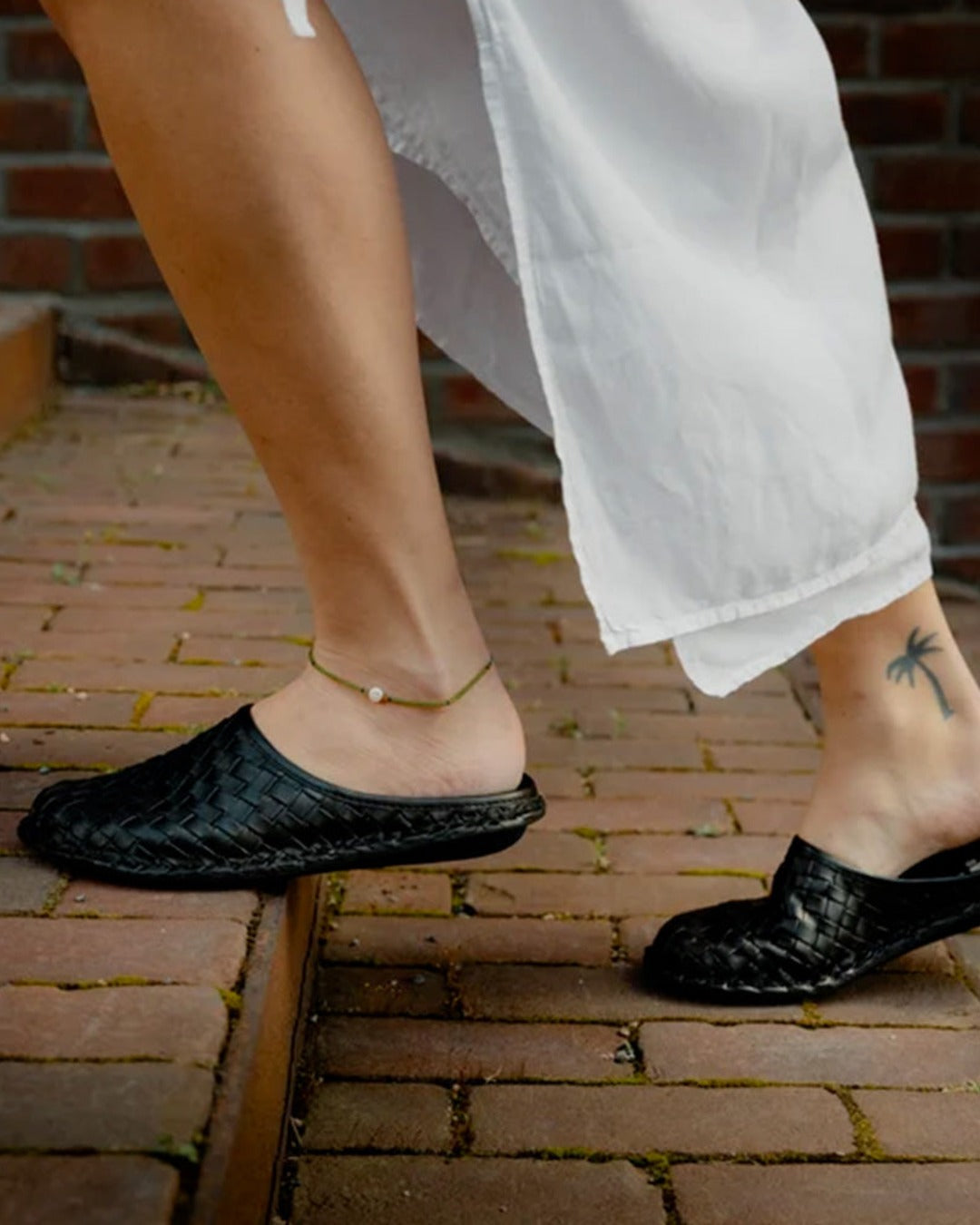 Vibae - Woven Roma Clog - Preto Black