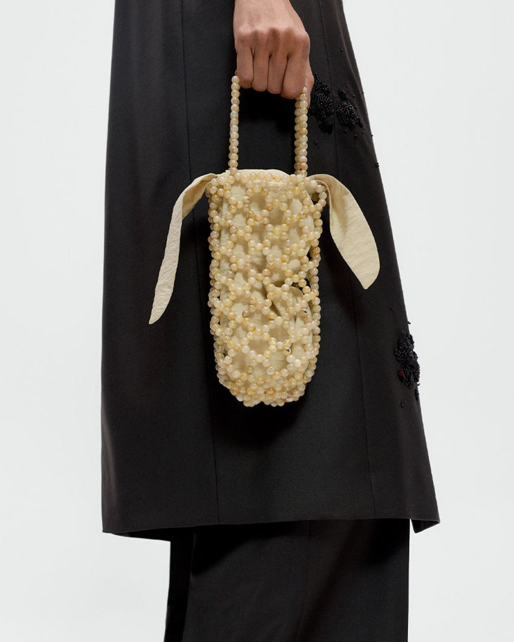 Cordera - Sac Perles Jaspe Miel - Beige