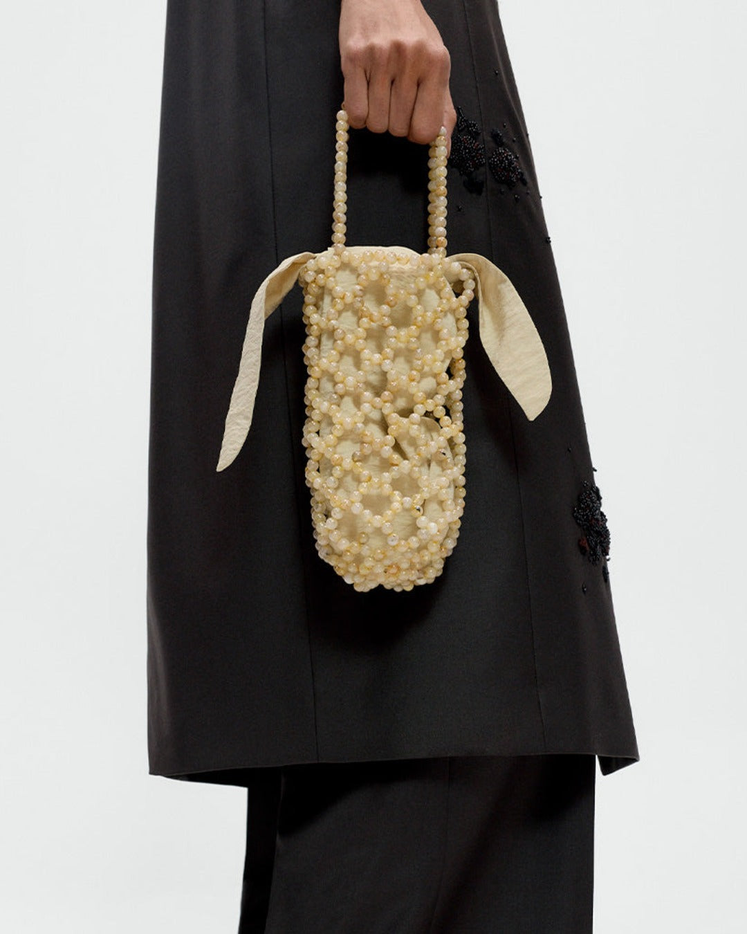 Cordera - Sac Perles Jaspe Miel - Beige